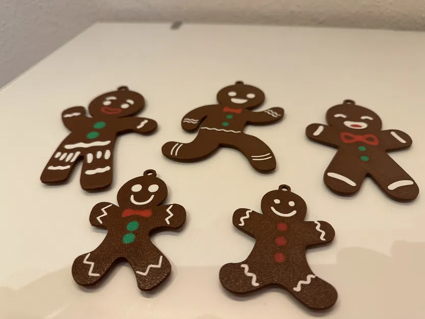 Bộ Trang Trí Giáng Sinh Gia Đình Bánh Gừng In Nhiều Lớp / MMU AMS - Image 1