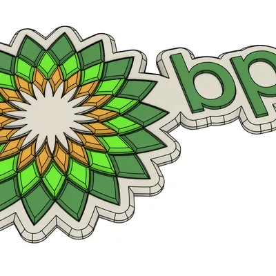 Logo BP (Beyond Petroleum) (2000) - In 3D Đẹp Mắt