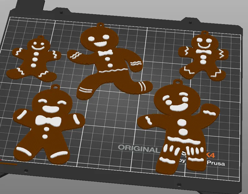 Bộ Trang Trí Giáng Sinh Gia Đình Bánh Gừng In Nhiều Lớp / MMU AMS - Image 2