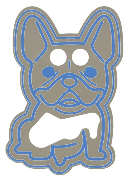 Khuôn Cắt Bánh Quy Hình Frenchie - Image 2