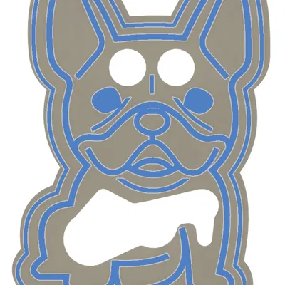 Khuôn Cắt Bánh Quy Hình Frenchie