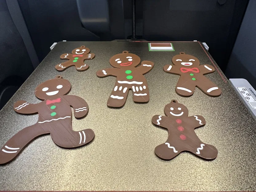 Bộ Trang Trí Giáng Sinh Gia Đình Bánh Gừng In Nhiều Lớp / MMU AMS - Image 4