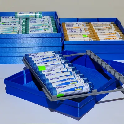 Hộp đựng thuốc dạng viên ống xếp chồng 20 cái [Organizer pre homeopatika]