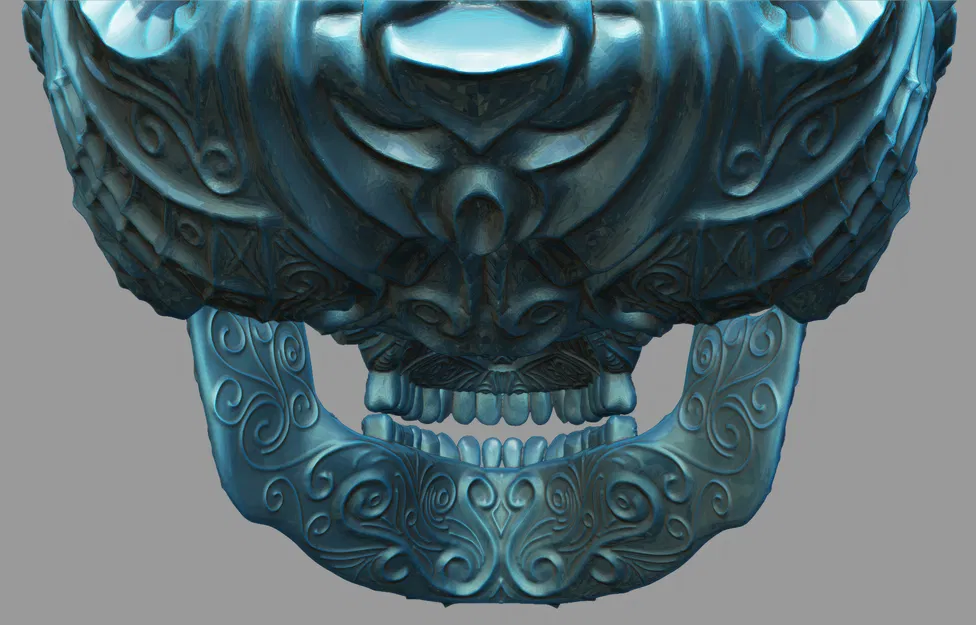 Hộp Sọ Phong Cách Điêu Khắc Hoa Văn Cổ Điển - Image 7