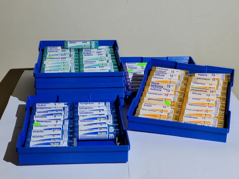 Hộp đựng thuốc dạng viên ống xếp chồng 20 cái [Organizer pre homeopatika] - Image 2