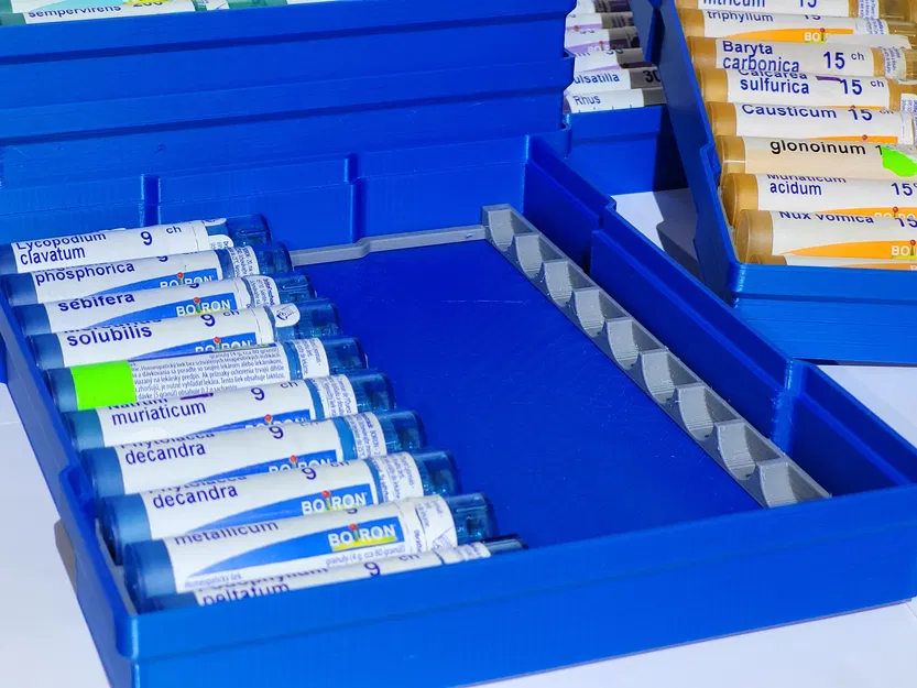 Hộp đựng thuốc dạng viên ống xếp chồng 20 cái [Organizer pre homeopatika] - Image 3