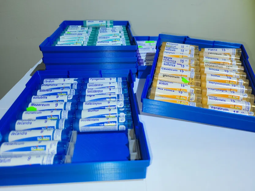 Hộp đựng thuốc dạng viên ống xếp chồng 20 cái [Organizer pre homeopatika] - Image 5