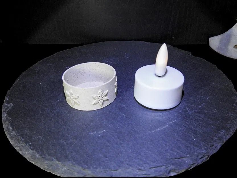 Vỏ đèn trà LED hình bông tuyết - Image 2