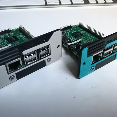 Khung Gắn Rack Cho Raspi 2 và 3 Cho Hệ Thống Modular 19 inch 2U