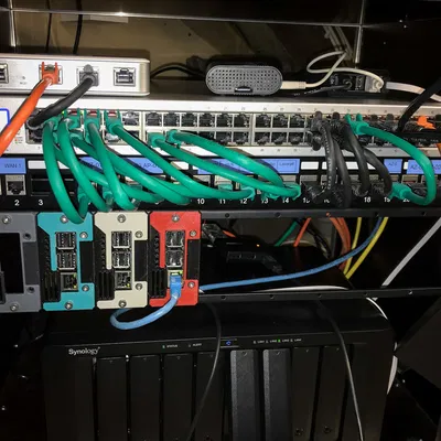 Khung Gắn Rack Cho Raspi 2 và 3 Cho Hệ Thống Modular 19 inch 2U