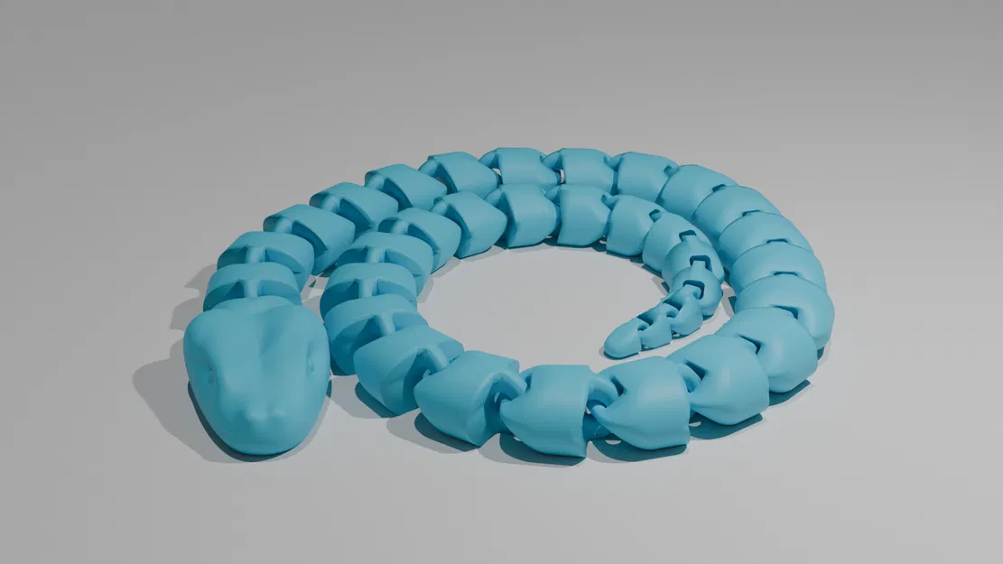 Mô hình Rắn Khớp Nối 3D - Image 1