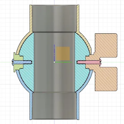 Van bi thu bụi - 50mm