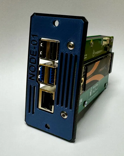 Khung Gắn Rack Cho Raspberry Pi5 Với Pineberry Pi HatDrive! Bottom - Image 8