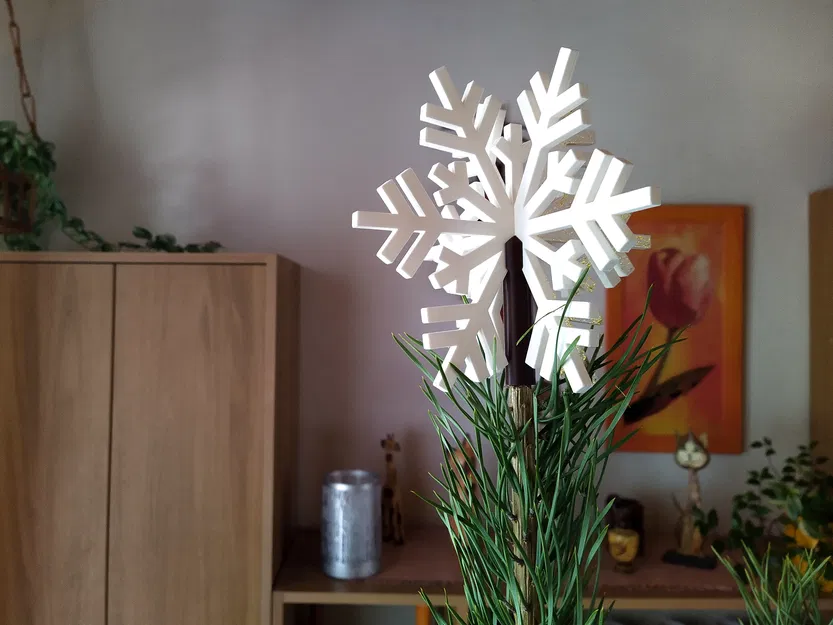 Chóp Cây Thông Noel - Bông Tuyết - Image 1