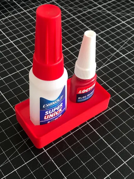 Kệ Gridfinity 1x2 - Đựng keo CA và Threadlocker - Image 1