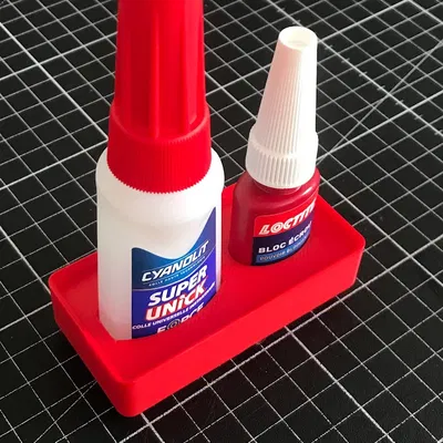 Kệ Gridfinity 1x2 - Đựng keo CA và Threadlocker