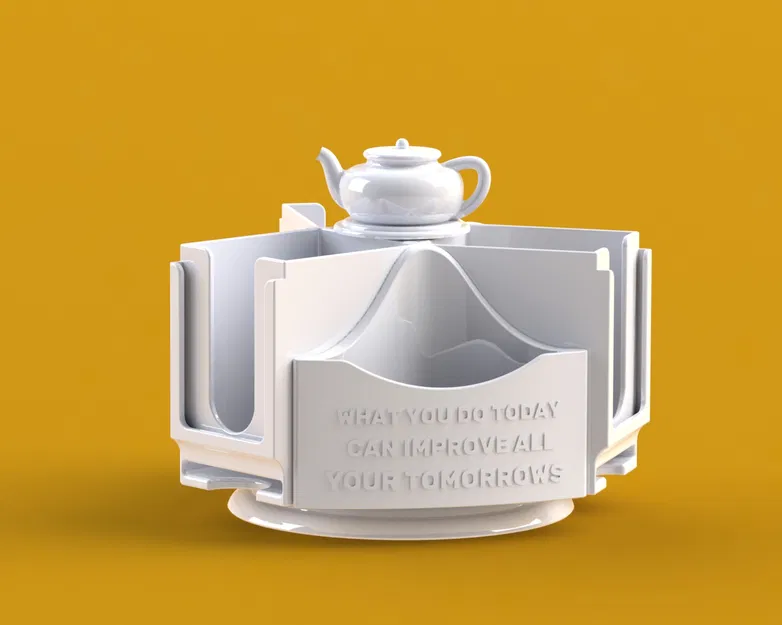 Hộp Đựng Trà Túi Lọc Xoay Được - Image 2