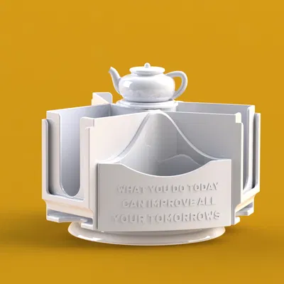 Hộp Đựng Trà Túi Lọc Xoay Được