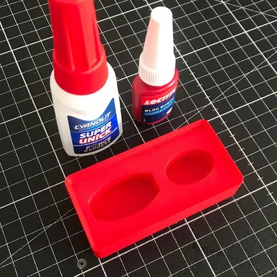 Kệ Gridfinity 1x2 - Đựng keo CA và Threadlocker