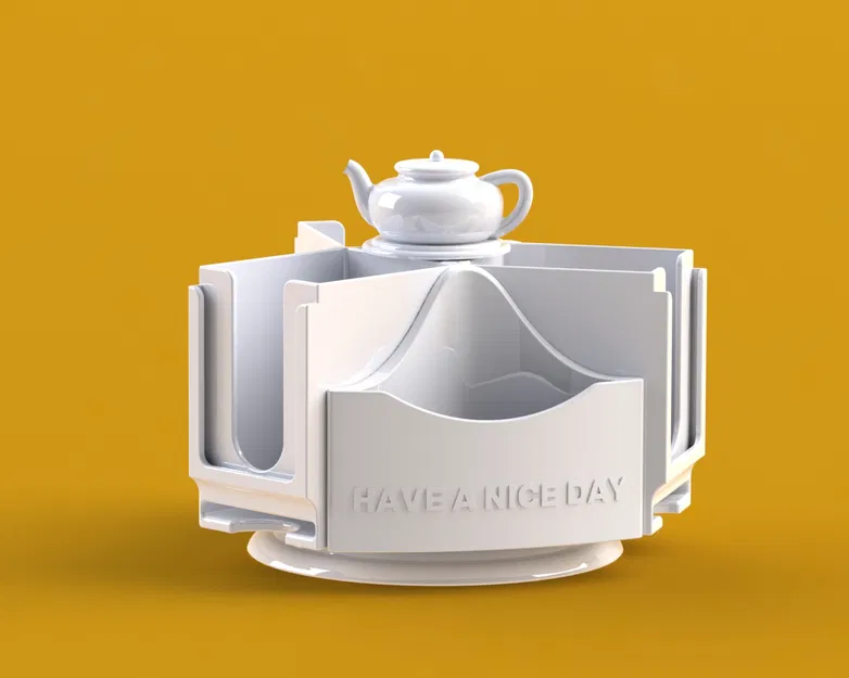 Hộp Đựng Trà Túi Lọc Xoay Được - Image 3