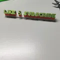 Mô Hình Chữ "Like & Subscribe" Dập Nổi - Thumbnail 3