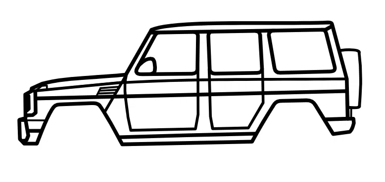 Mô hình Mercedes AMG G 63 (2018) Treo Tường - Image 1