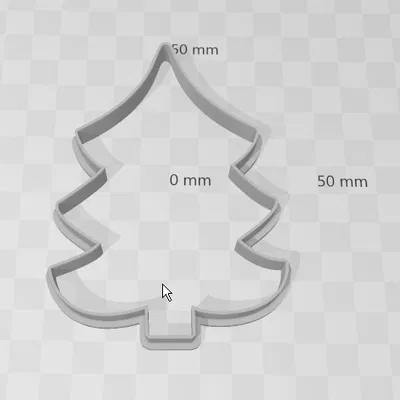 Khuôn Cắt Bánh Giáng Sinh Hình Cây Thông 02cm - 10cm