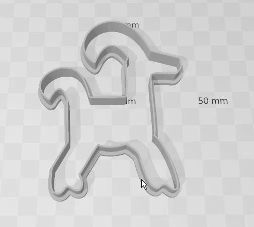 Khuôn Cắt Bánh Quy Hình Tuần Lộc (02cm - 10cm) - Image 1