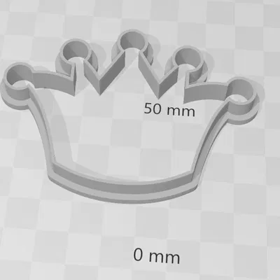 Cái cắt bánh quy hình vương miện 02cm - 10cm