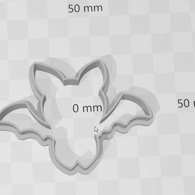 Khuôn Cắt Bánh Quy Hình Dơi Dễ Thương (0.2cm - 1cm)