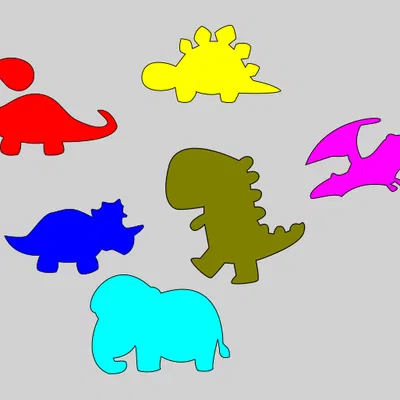 Khuôn Cắt Bánh Quy Hình Khủng Long 02cm - 10cm