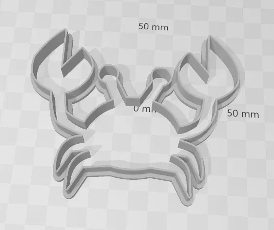 Khuôn Cắt Bánh Quy Hình Con Cua 02cm - 10cm - Image 1