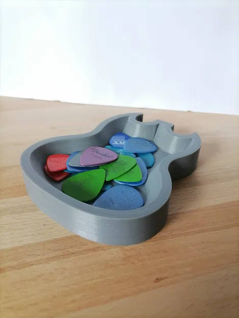 Hộp Đựng Pick Đàn Guitar & Bass Hình Đàn SG In 3D - Image 1