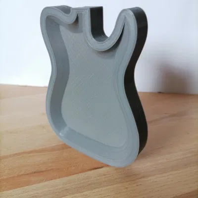 Hộp Đựng Pick Guitar Tele: Tô In 3D Cho Pick Guitar & Bass