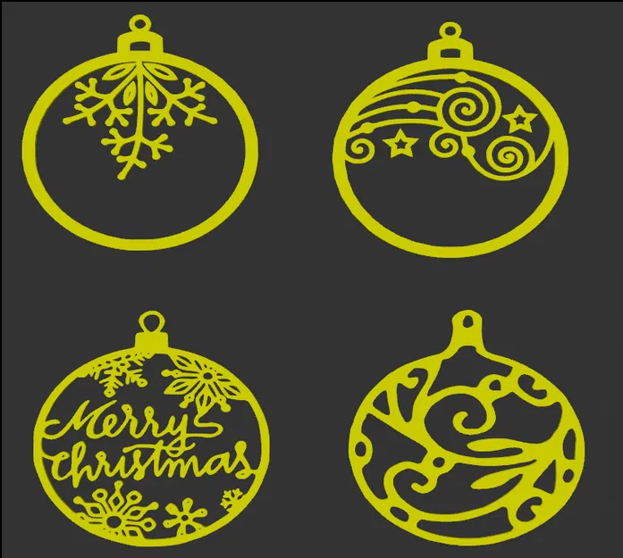 Đồ trang trí Giáng sinh hình quả cầu - Image 1