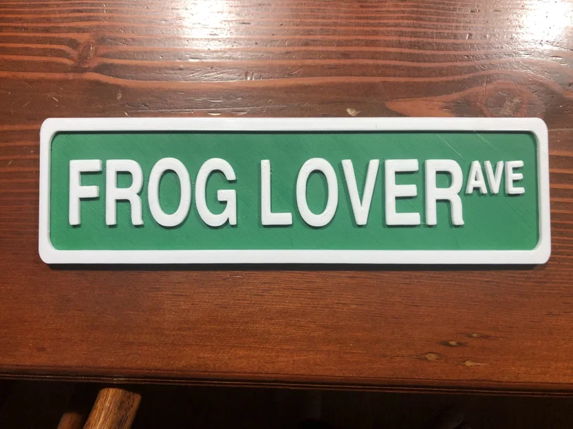 Biển Hiệu Frog Lover Ave (297 x 57) - Image 1