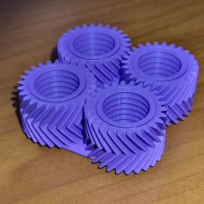 Bánh Răng Fidget Quattro - In 3D