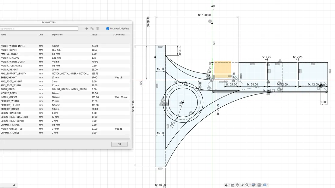 Giá Treo Tường Dài Hơn Cho Bambu Lab AMS - Image 1