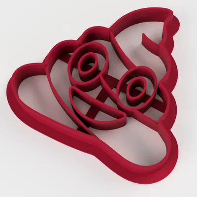 Khuôn Cắt Bánh Quy Hình Emoticon Phân