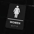Biển Báo Nhà Vệ Sinh Nữ Có Chữ Braille - Thumbnail 1