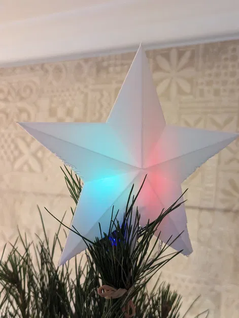 Ngôi sao Giáng sinh có đèn LED trên trụ - Image 1