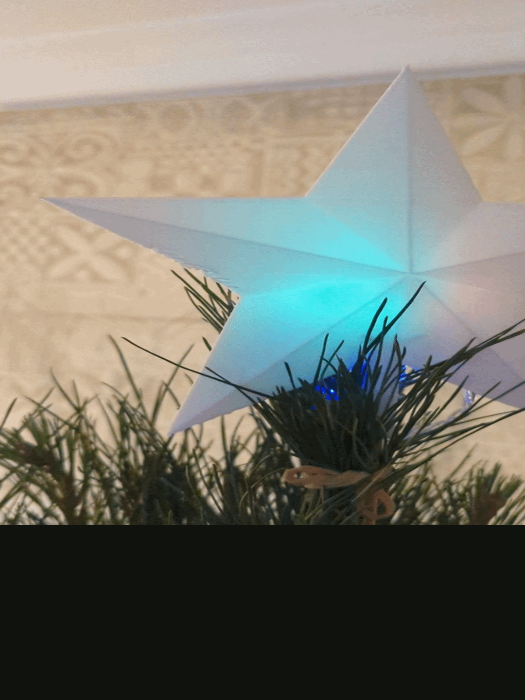 Ngôi sao Giáng sinh có đèn LED trên trụ - Thumbnail 2