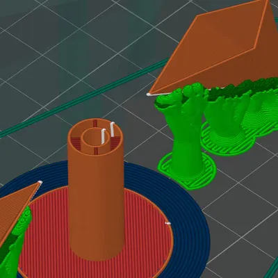 Ngôi sao Giáng sinh có đèn LED trên trụ