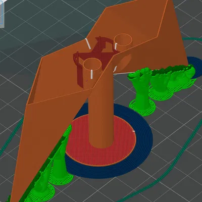 Ngôi sao Giáng sinh có đèn LED trên trụ