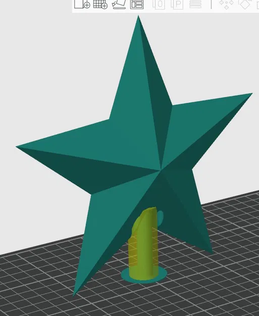 Ngôi sao Giáng sinh có đèn LED trên trụ - Image 6