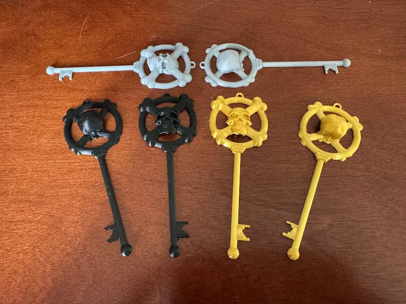 Chìa Khóa Bộ Xương Hình Đầu Lâu Và Xương Chéo Cho Hầm Ngục Hoặc Kho Báu Cướp Biển - Image 4