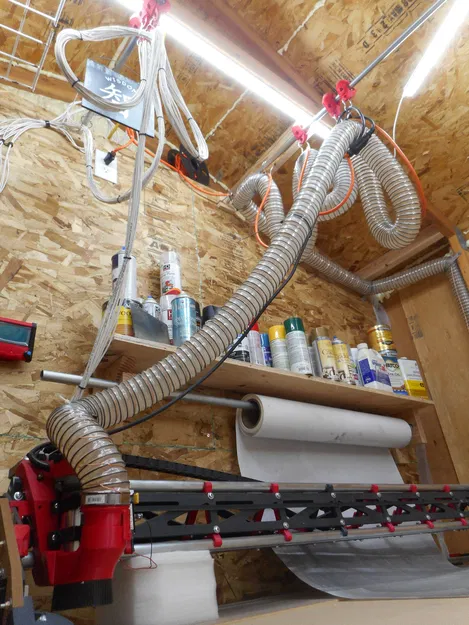 Trolley Treo Cho Máy CNC Dùng Ống Hút Bụi/Dây Điện LR3 - Image 3