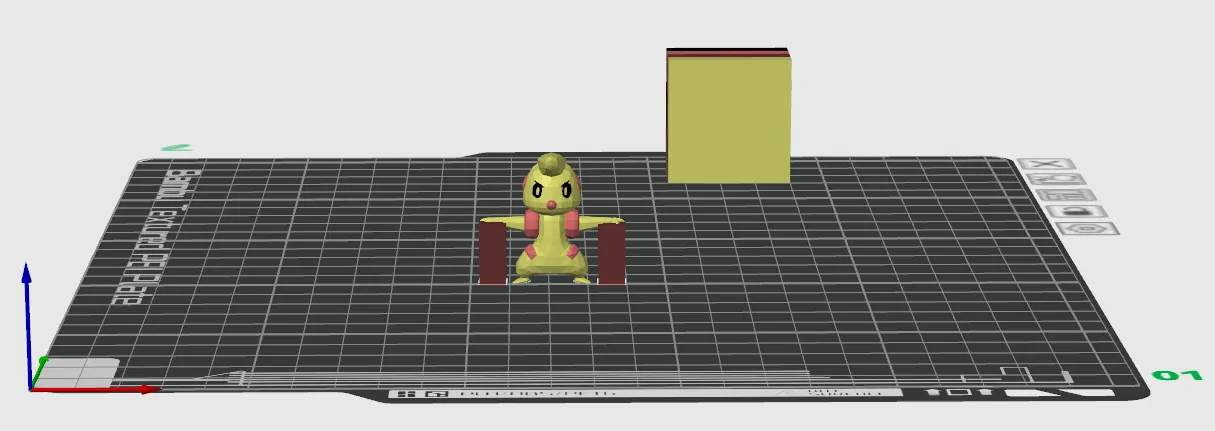 Mô hình Timburr mini sáng bóng với hai khúc gỗ - Image 2