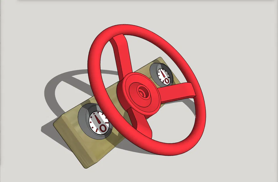 Đồng hồ Tốc độ và Vòng tua cho Vô lăng Đồ chơi Trẻ em / Cháu - Image 1