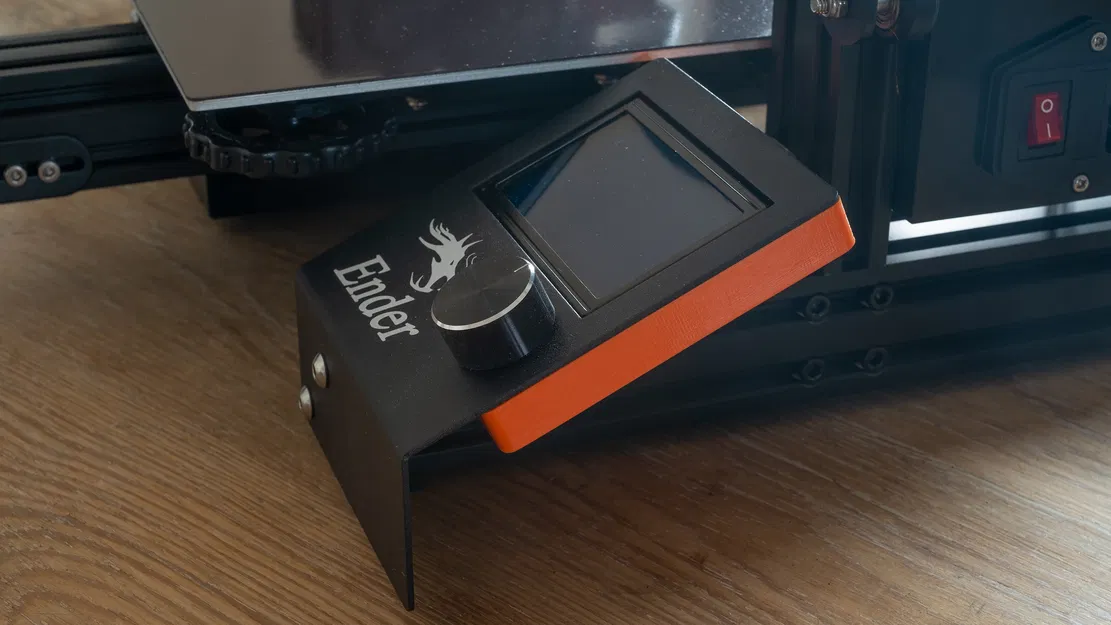 Vỏ Màn Hình (LCD) Ender-3 - Dáng Mỏng Vững Chãi Dùng Ốc Zin - Image 1